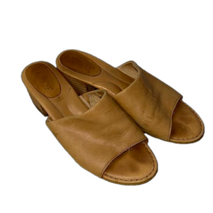 Born Leather Slip On Sandals